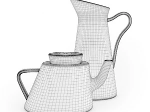 teapot and jug 3D Model