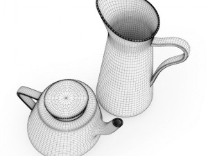 teapot and jug Model 3D