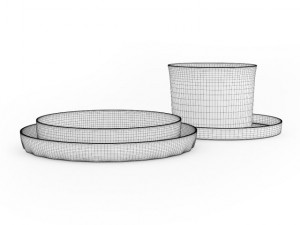 baking plates Modelo 3D