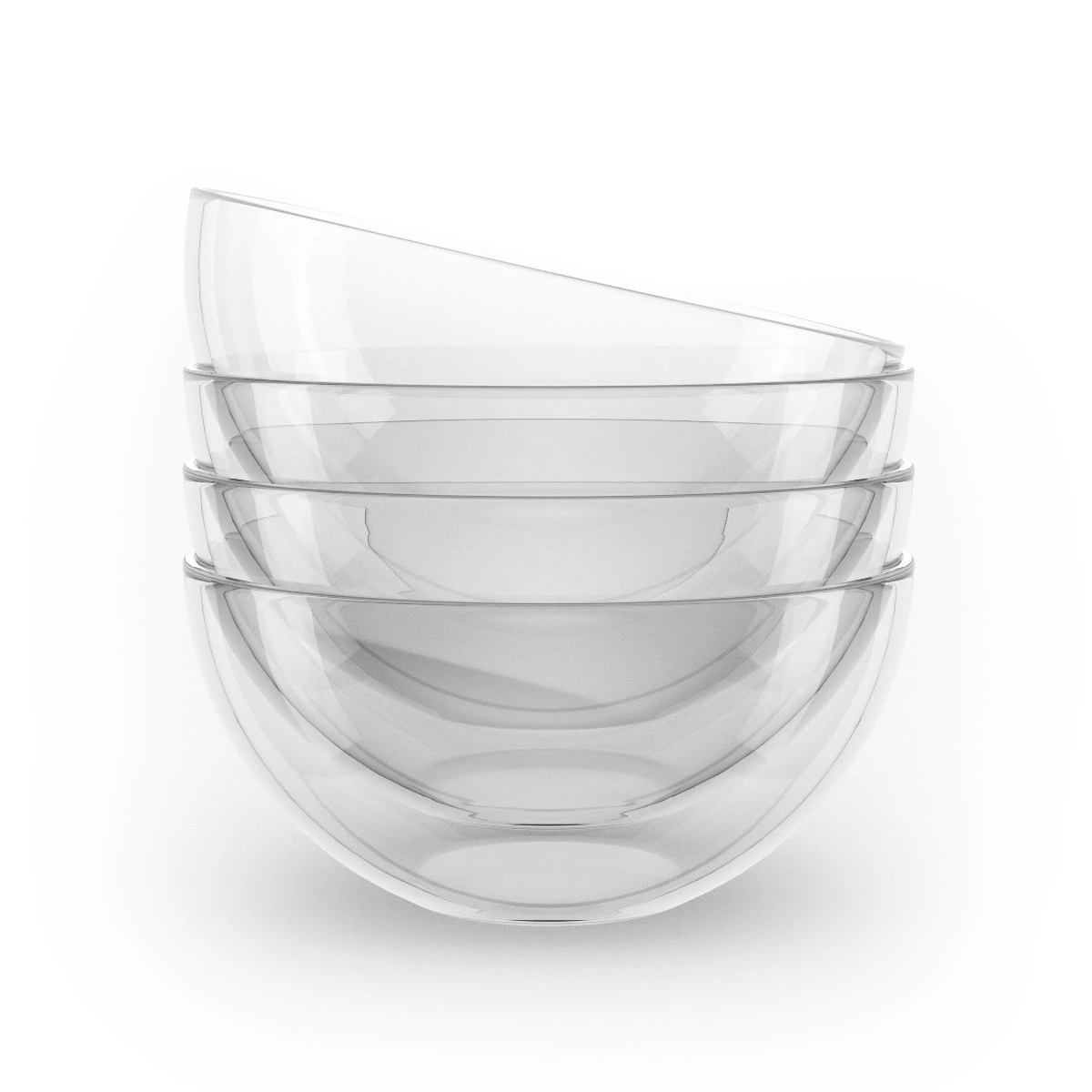 glass bowls 3D Model .c4d .max .obj .3ds .fbx .stl .blend