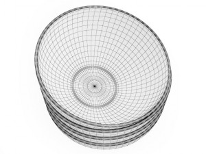 glass bowls 3D मॉडल