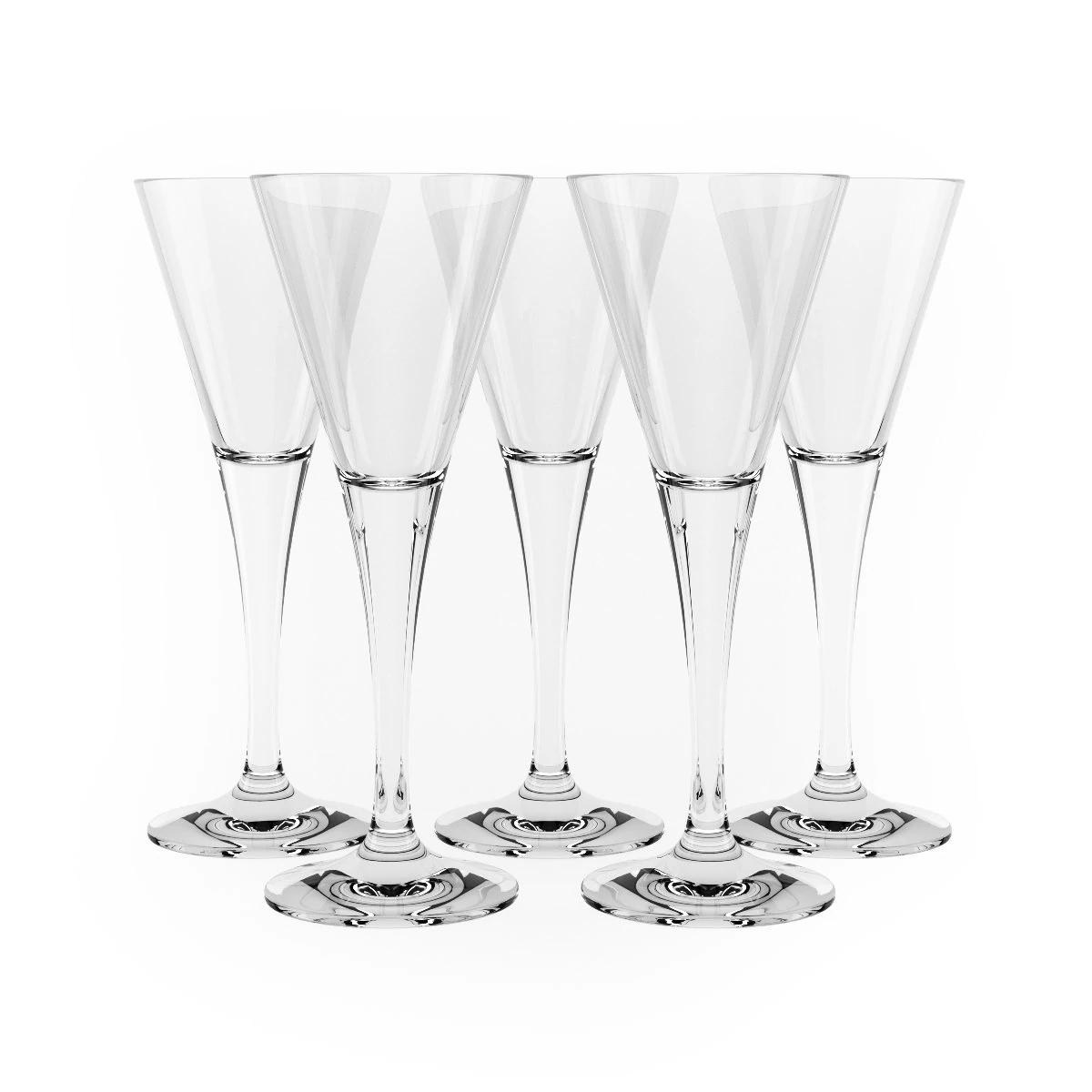 champagne glasses 3D Model .c4d .max .obj .3ds .fbx .stl .blend