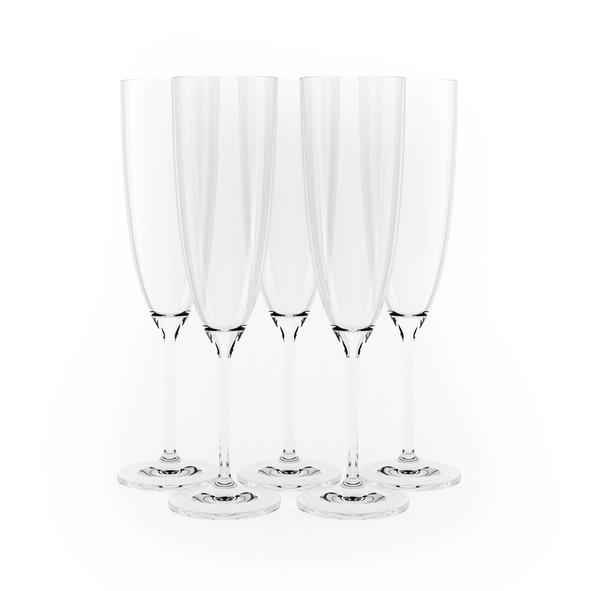 champagne glasses 3D Model .c4d .max .obj .3ds .fbx .stl .blend 