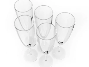 champagne glasses 3D Model