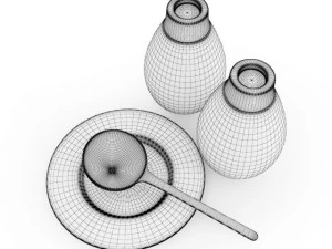 pepperbox and salt cellar 3D Model