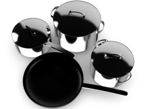 cooking set Modello 3D