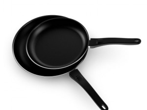 black frying pans Modello 3D