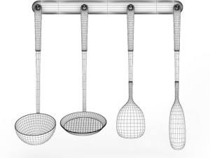 kitchen utensils Modelo 3D