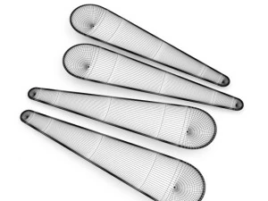 salad spoons 3D Model