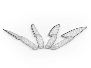 knives set 3D Model