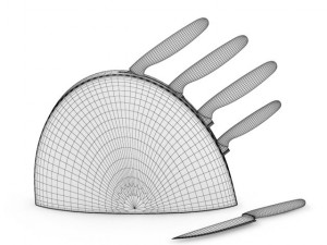 knives set 3D Model
