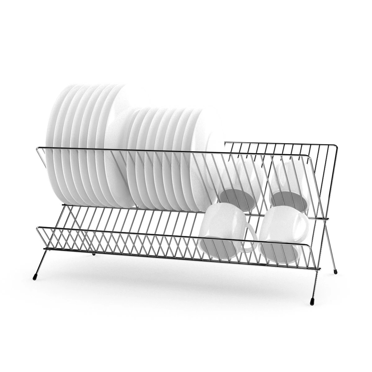 dish drainer 3D Model .c4d .max .obj .3ds .fbx .stl .blend 