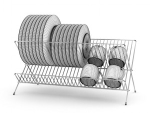 dish drainer Model 3D
