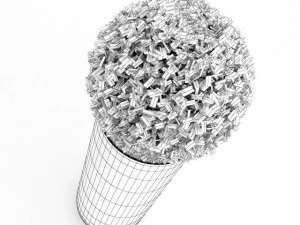 spherical house plant 3D Model