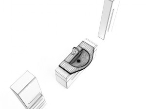 bathroom furniture set 3D Model