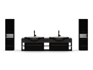 bathroom furniture set 3D Модель