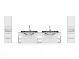 bathroom furniture set 3D Model