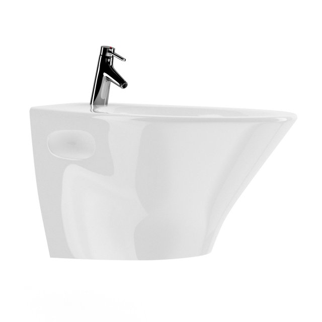 bidet 3D Model .c4d .max .obj .3ds .fbx .stl .blend 