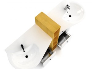 double bathroom sink 3D Модель