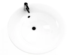 round bathroom sink 3D Model