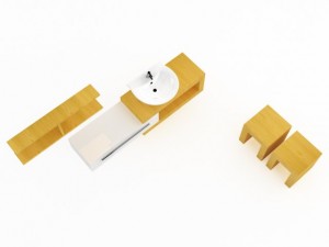 bathroom furniture set 3Dモデル