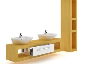 bathroom furniture set Model 3D