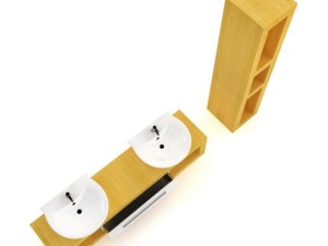 bathroom furniture set 3D Модель