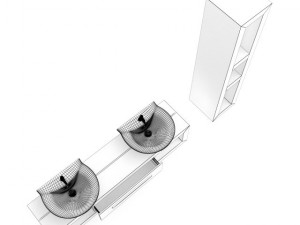 bathroom furniture set 3D Модель