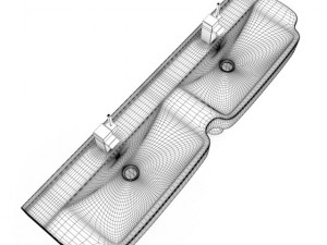 double bathroom sink 3D 模型