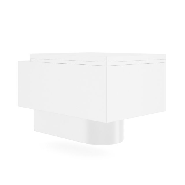 square toilet bowl 3D-Modell .c4d .max .obj .3ds .fbx .stl .blend 