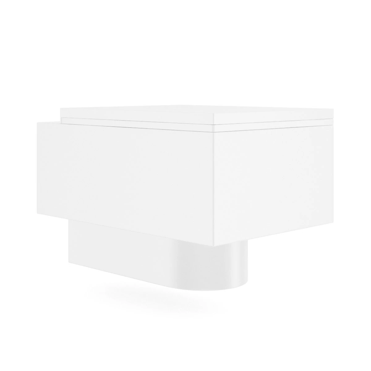 square toilet bowl 3D Model .c4d .max .obj .3ds .fbx .stl .blend 