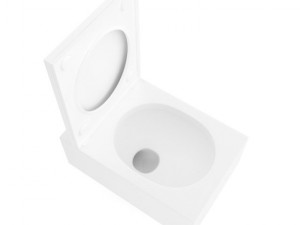 square toilet bowl 3D-Modell