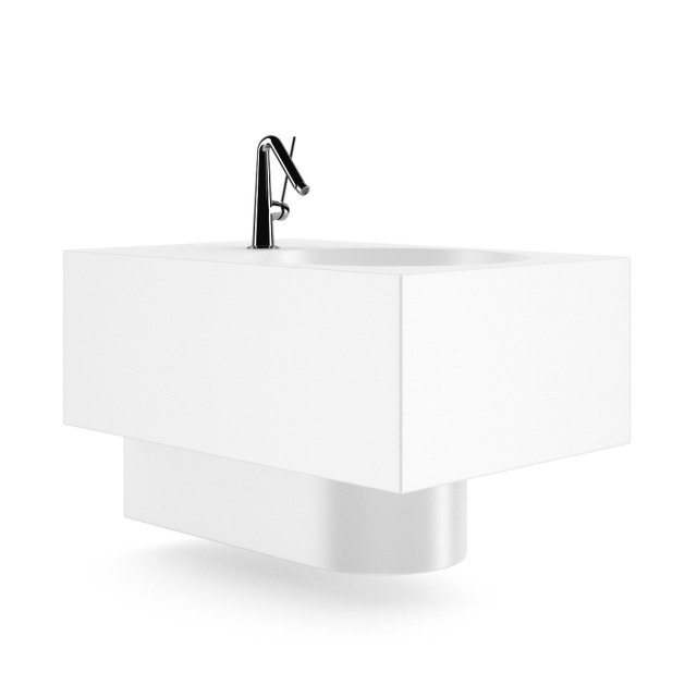 square bidet 3D Model .c4d .max .obj .3ds .fbx .stl .blend 