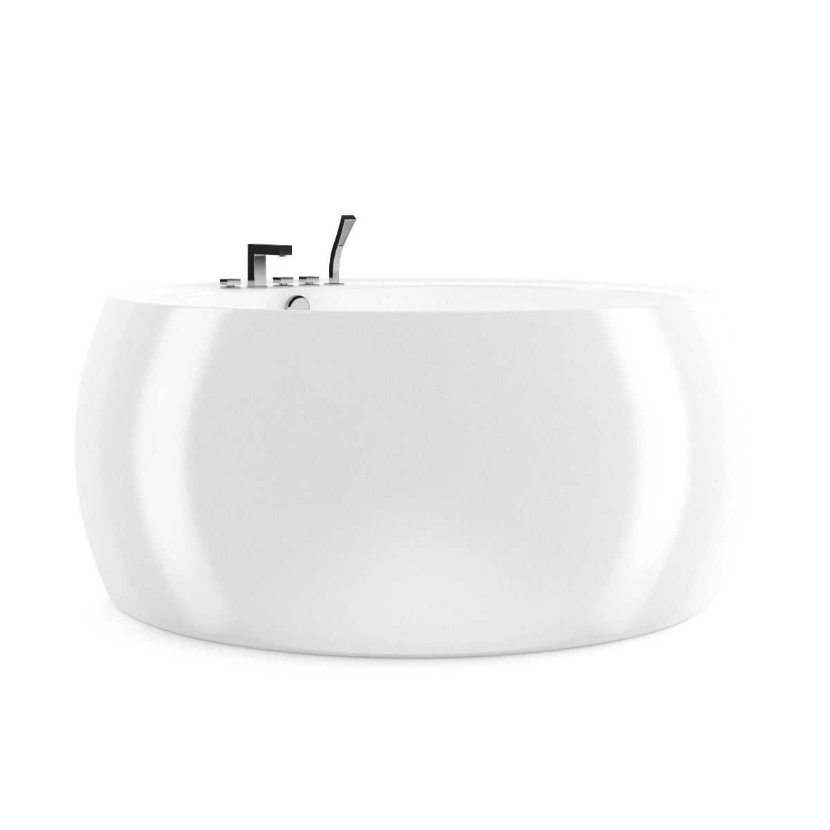 round bathtube 3D Model .c4d .max .obj .3ds .fbx .stl .blend 