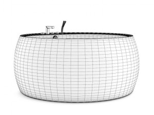 round bathtube 3D Модель
