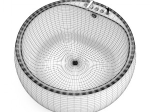 round bathtube 3D Модель
