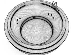 round bathtube 3D Model