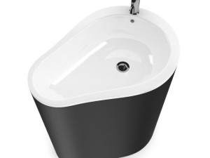 black standing sink 3D 모델