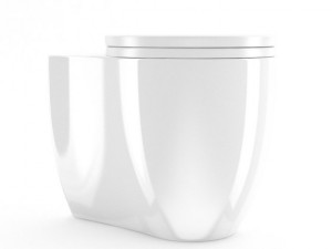 round toilet bowl 3D 모델
