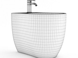round bidet 3D Model