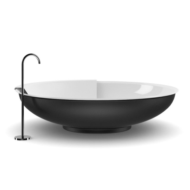round black bathrube 3Dモデル .c4d .max .obj .3ds .fbx .stl .blend 