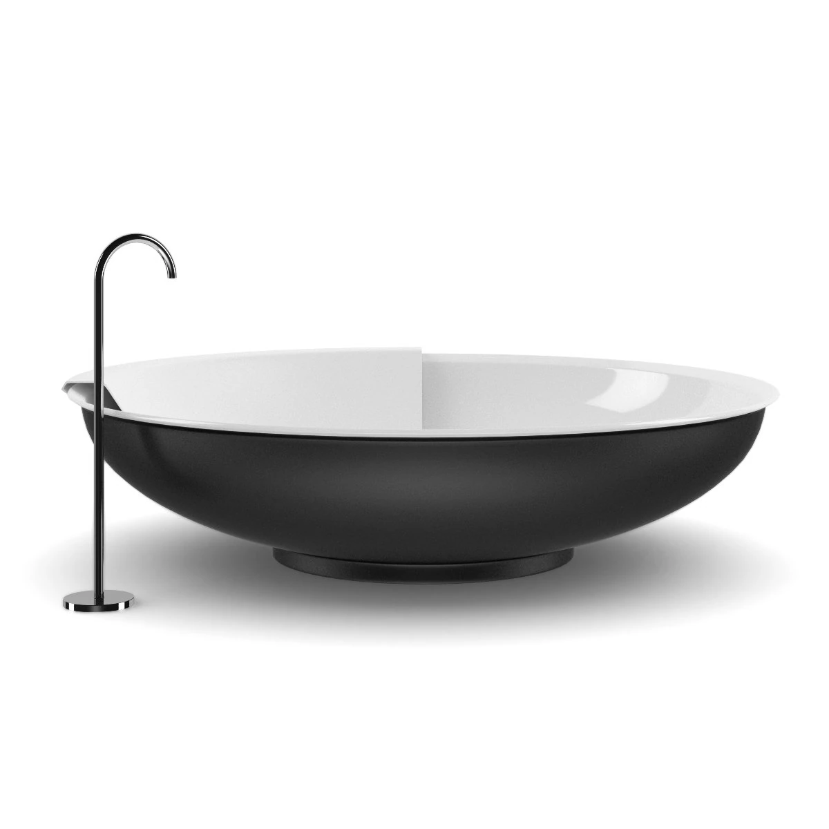 round black bathrube 3D Model .c4d .max .obj .3ds .fbx .stl .blend 