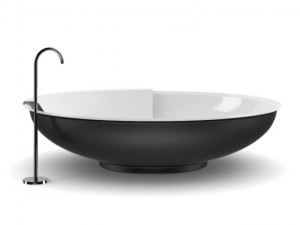 round black bathrube 3D Model