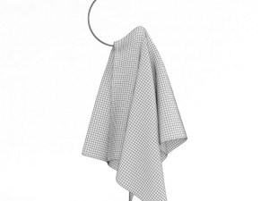 white hanging towel 3D मॉडल