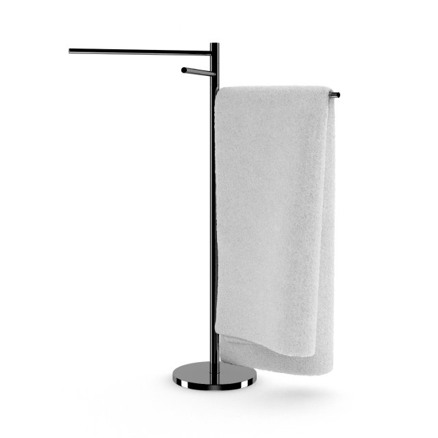 standing towel hanger Modello 3D .c4d .max .obj .3ds .fbx .stl .blend