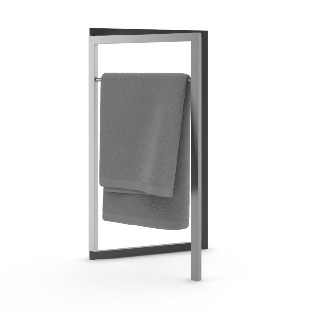 standing towel hanger 3D मॉडल .c4d .max .obj .3ds .fbx .stl .blend 