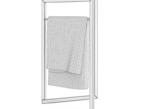 standing towel hanger 3D मॉडल