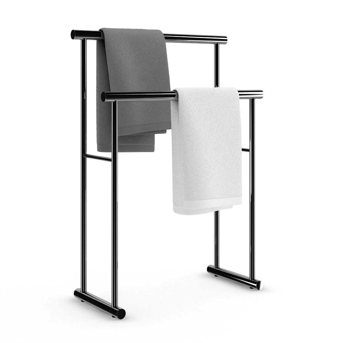 standing towel hanger 3D Model .c4d .max .obj .3ds .fbx .stl .blend