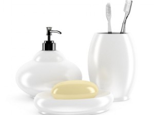 white bathroom fixtures Model 3D