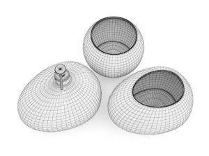 stone bathroom fixtures 3D Model